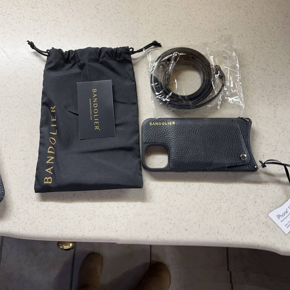 Bandolier iPhone 13 leather case slightly used